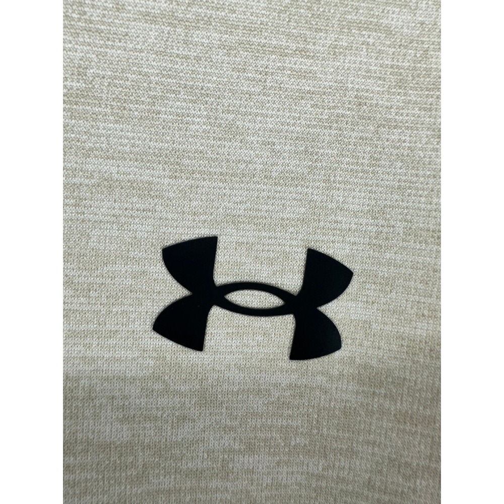 Under Armour Mens Large Tall 1/4 Zip Pullover Fleece Tan Heather Large Tall - Picture 6 of 8